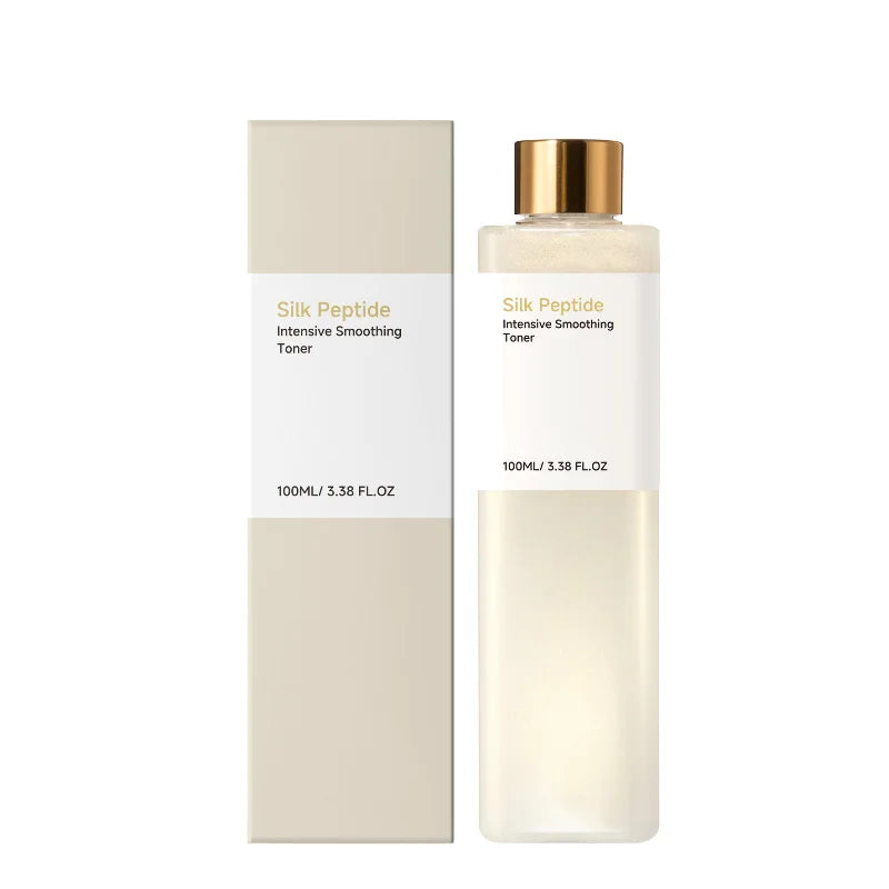 Korean Silk Peptide Facial Essence Toner Relieve Skin Sensitivity Dryness Quick Absorb Non-greasy Hydrating Lock Skin Moisture