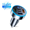 250W 5 Ports Car Charger Fast Charging PD QC3.0 USB C Car Phone Charger Type C Adapter In Car For IPhone