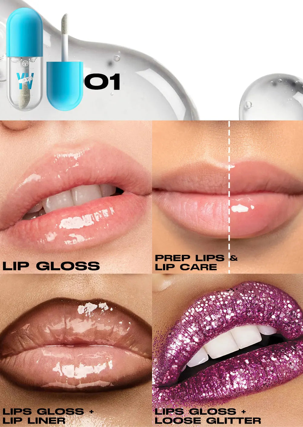 Mini Velvet Matte Lip Gloss Set, 3pc/4pcs Non-Fading, Non-Stick Cup, Long-Lasting Fruit Scented Lip Tint, Smooth and Lightweight