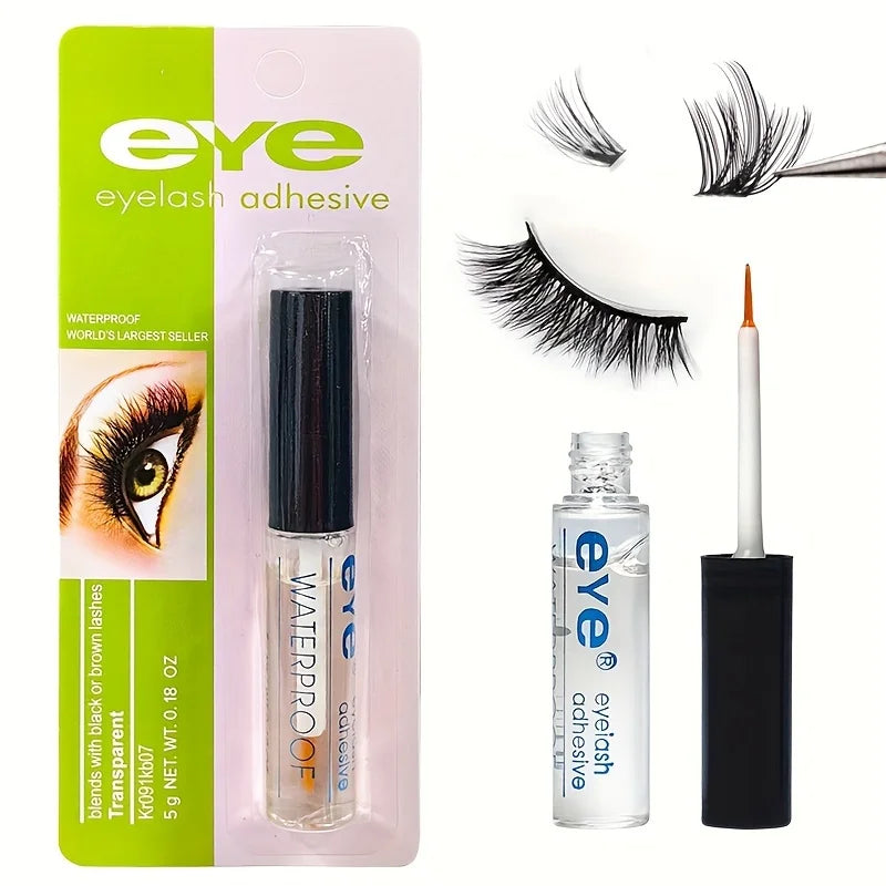 5g Waterproof Long-Lasting Eyelash Adhesive,Transparent, Self-Adhesive Glue for False Eyelashes,Eyelash Extensions