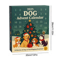 Dog Advent Calendar 2025-24Pcs 2D Festive Breeds Ornaments - Advent Calendar For Pets With Reusable Ornaments, Idea For Dog Love