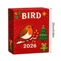 2026 Christmas Calendar Advent 2D Acrylic Bird Collectible Decoration  Countdown Calendar for Trees Windowsill Mantel Office