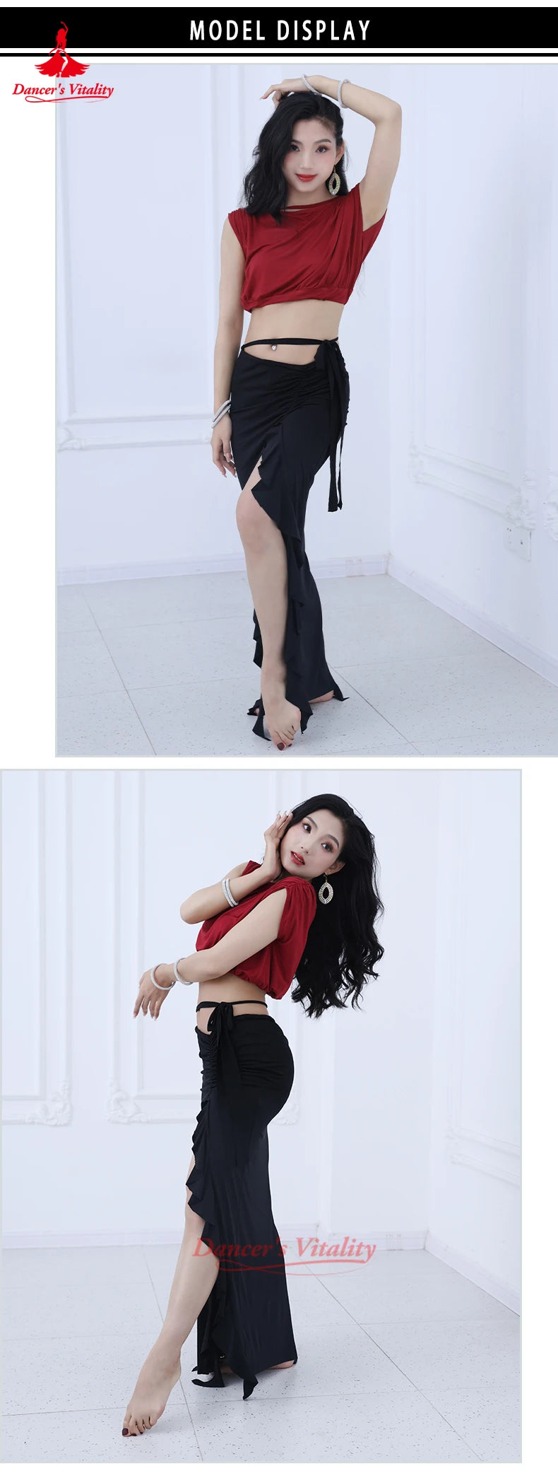 BellyDance Costumes for Women Comfortable and Breathable Practice Clothes Adult Oriental Dancing Clothing Dancer's Vitality