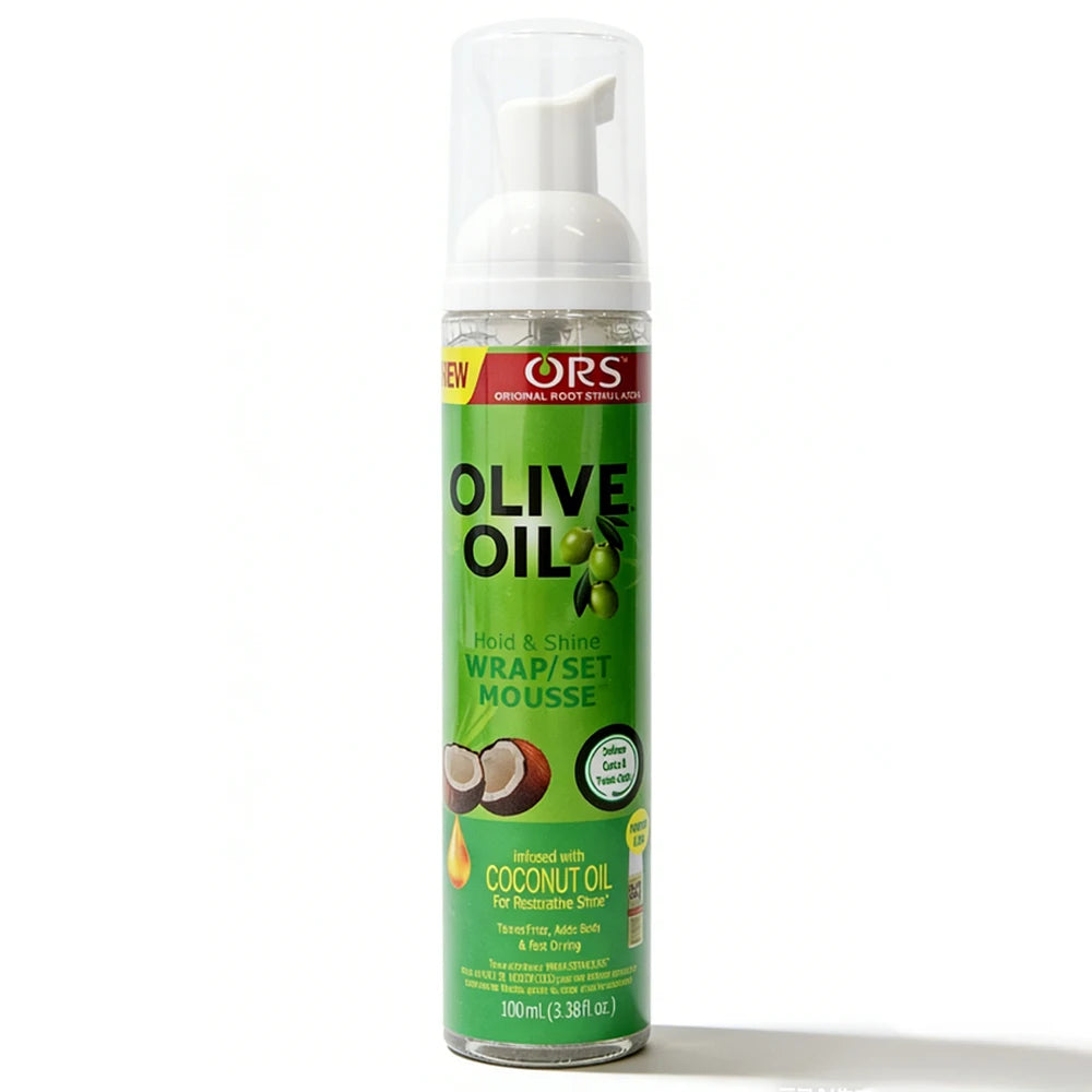 100ML Olive Oil Curly Hair Mousse No-Flaking Anti-Frizz Hair Styling Foam for Wigs And Hair Products