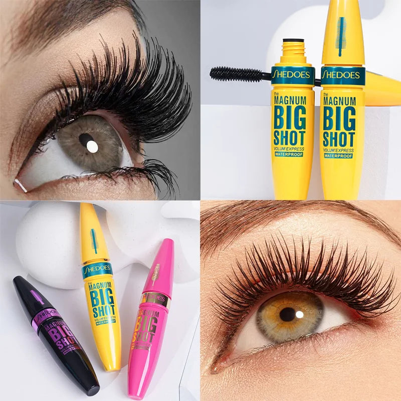 Black Thick Eye Black Lengthened Waterproof Sweat-Proof Lasting Mascara Setting Cream