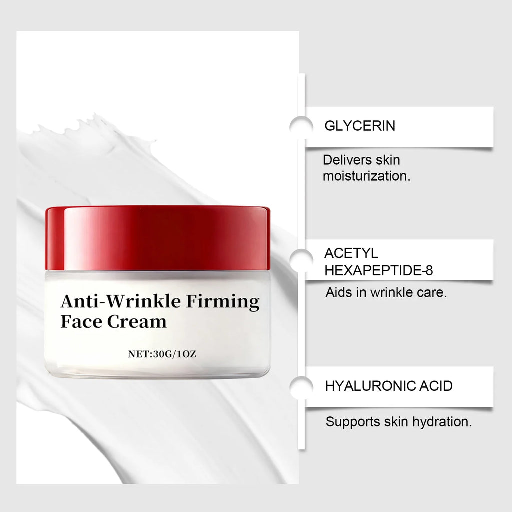Korean Lifting Moisturizing Face Cream Hyaluronic Acid Water Smooth Skin Barrier Repair Lightweight Fade Wrinkles Cream