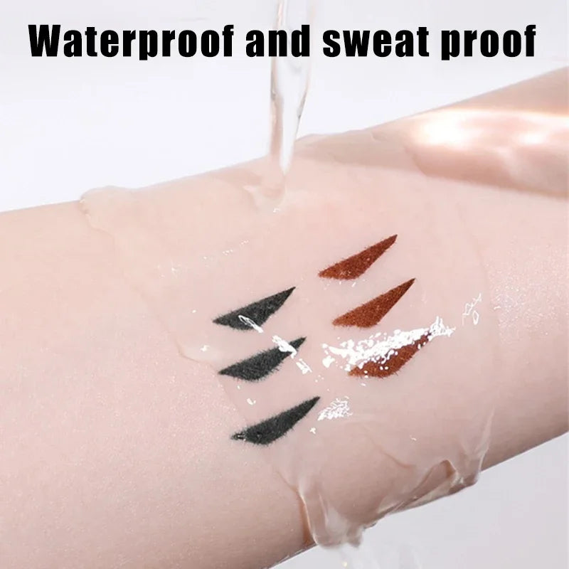 Lazy Integrated Eyeliner Stamp Dual-Head Rotatable Precise Outline Seal Lasting Waterproof Fast Drying Liquid Eye Liner Pen