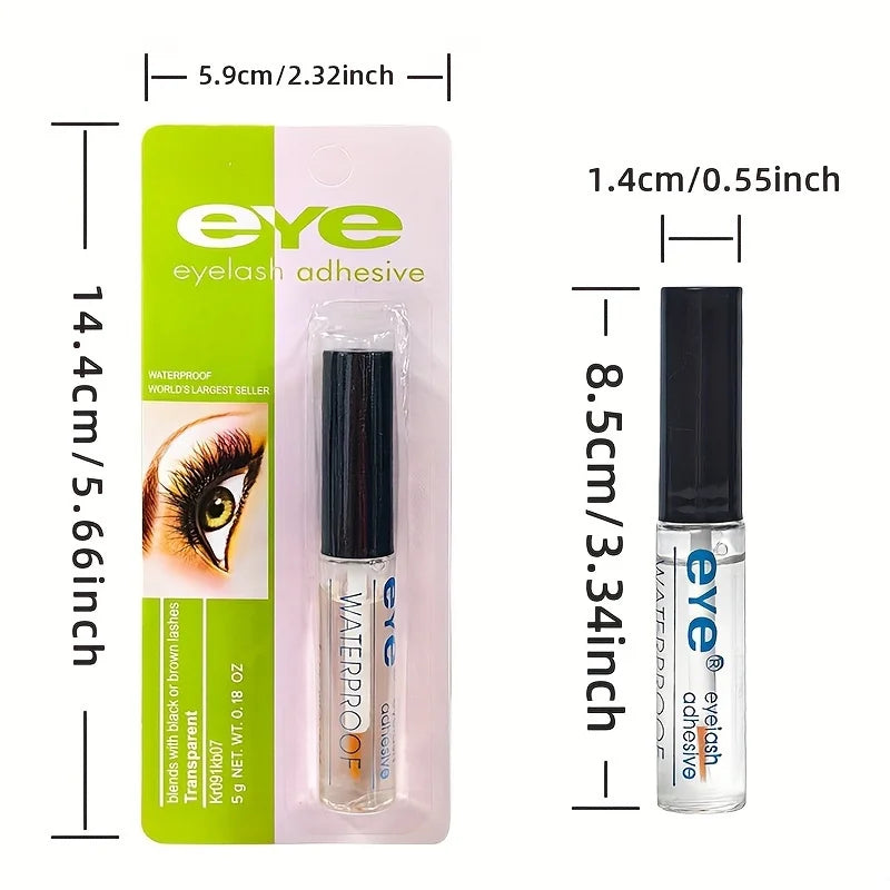5g Waterproof Long-Lasting Eyelash Adhesive,Transparent, Self-Adhesive Glue for False Eyelashes,Eyelash Extensions