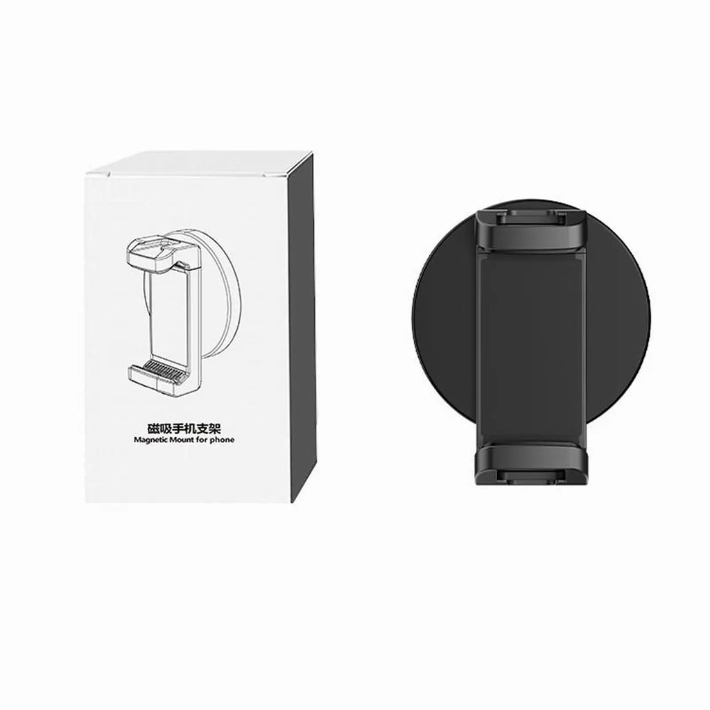Magnetic Phone Holder Strong Magnet Base Cell Phone Clamp for Gym Treadmill Motorcycle Refrigerator Kitchen Bathroom Travel