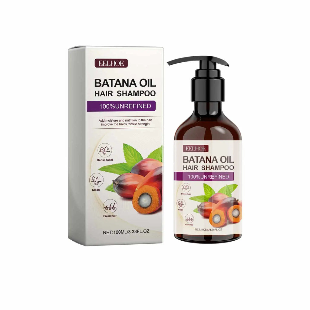 EELHOE Batana Oil Shampoo Nourishing Hair Soothing Dryness Scalp Long Lasting Moisturizing Oil Control Dandruff Removal Shampoo