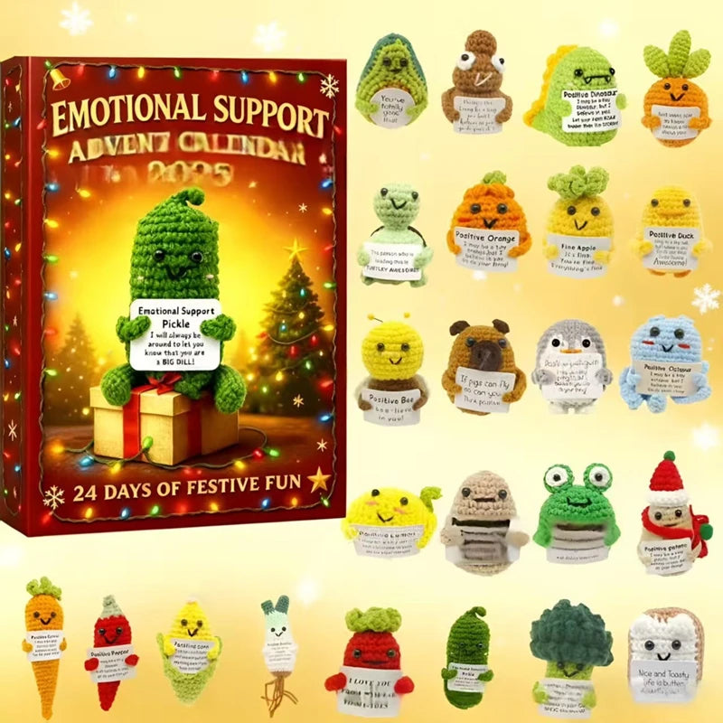 2026 Advent Calendar with 24 Days Countdown Emotional Support Messages Ideal Christmas Birthday Gift for All Ages Family Friends