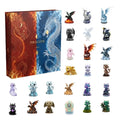 Christmas Calendar Advent 2025 Cute 2D Acrylic 24 Days Party Favors Dragon Ornament Countdown Calendar for Kids Birthday Gift