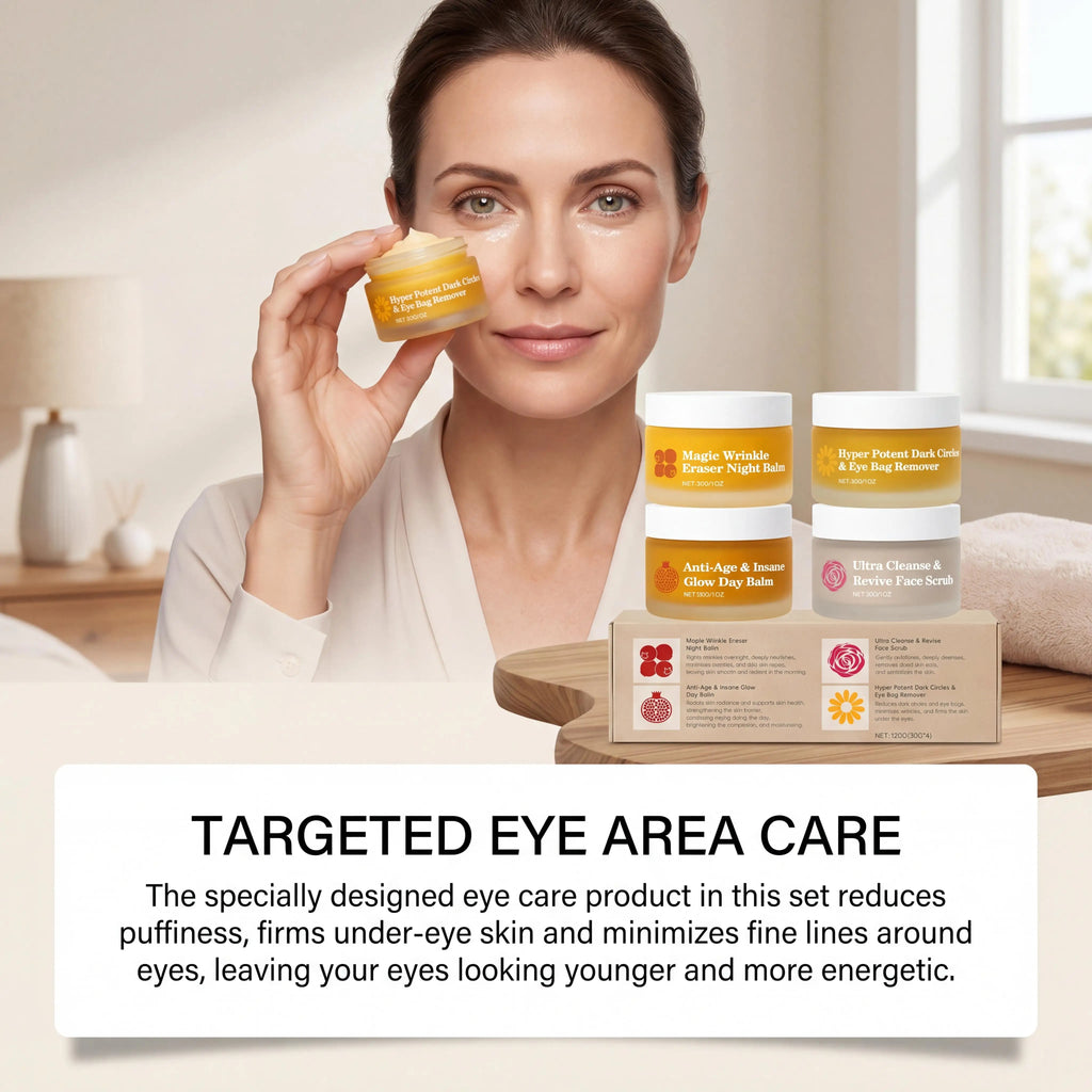 Day Night Skincare Set Moisturizing Repair Skin Barrier Brightening Facial Skins Multi Functional Skincare Eye Face Care Combo