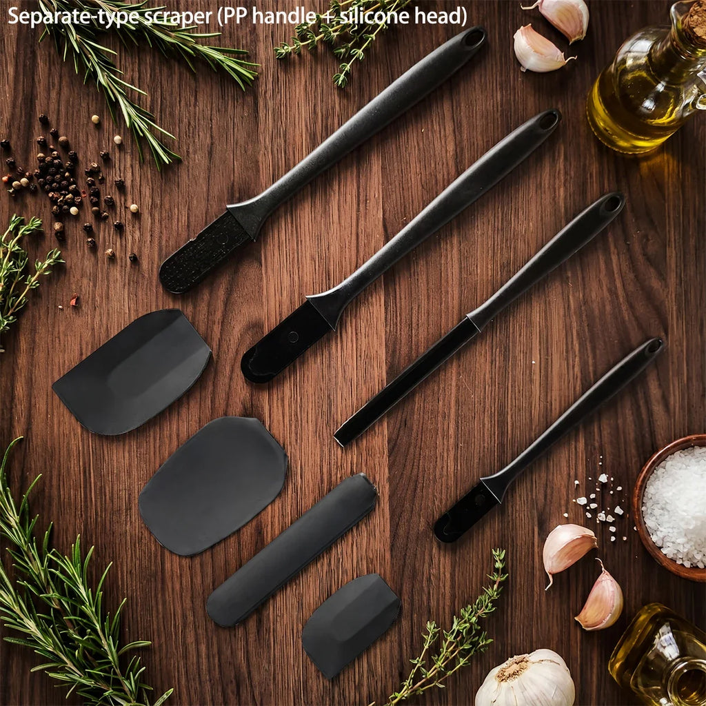 Silicone cream spatula Non-stick butter spatula Heat-resistant kitchen baking tools DIY cake baking tools