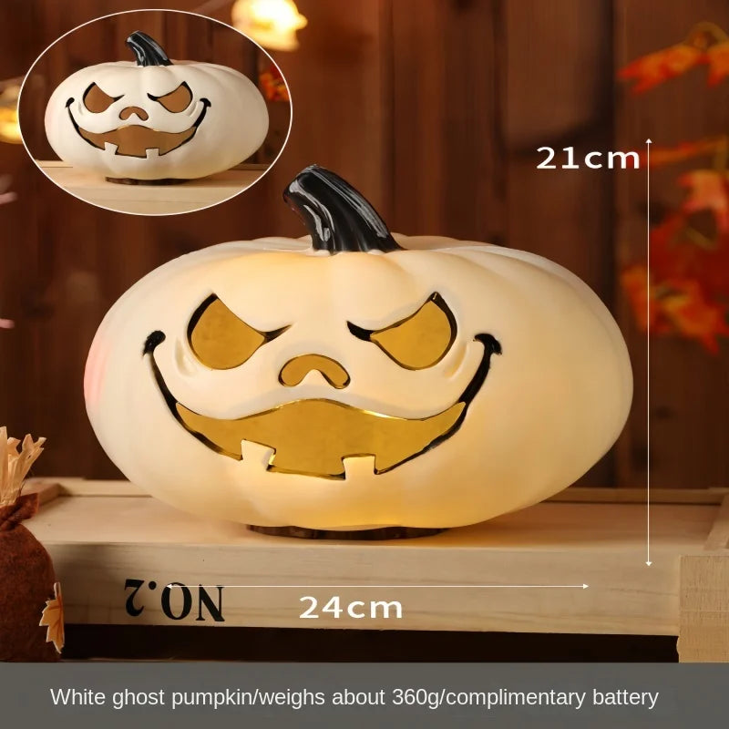 Halloween Pumpkin Lantern  Haunted House Decoration - Pumpkin Themed Luminous Decoration Props, Festive Party Atmosphere Lights