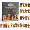 Dog Advent Calendar 2025-24Pcs 2D Festive Breeds Ornaments - Advent Calendar For Pets With Reusable Ornaments, Idea For Dog Love