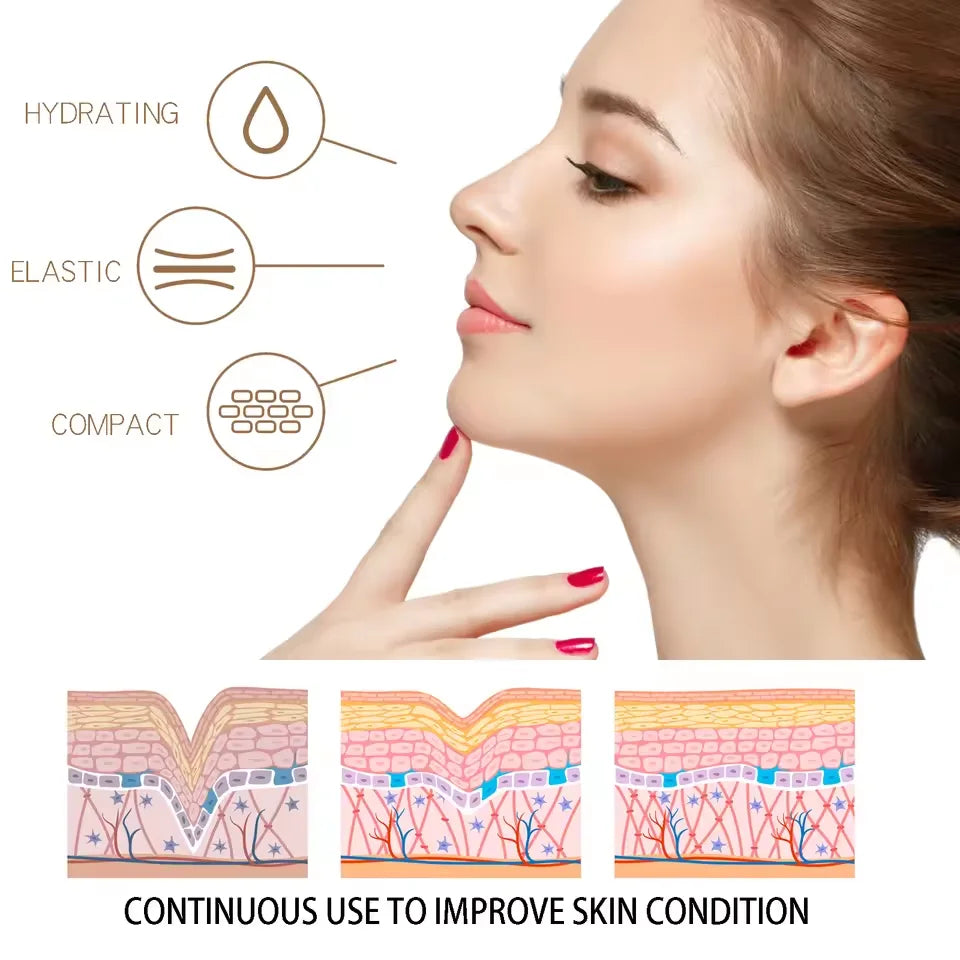 Korean Lifting Moisturizing Face Cream Hyaluronic Acid Water Smooth Skin Barrier Repair Lightweight Fade Wrinkles Cream