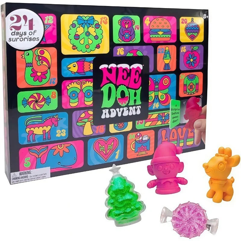 Needoh Advent Calendar Gift for Children 24 Day Countdown New Year Family Friends Blind Box Party Toy Gift