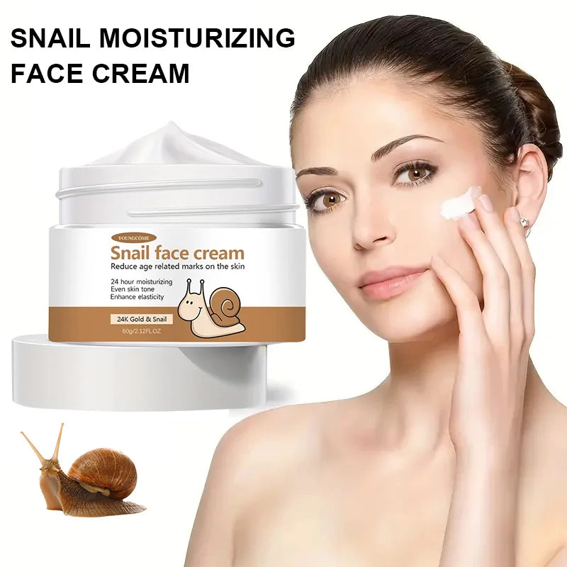 Korean Snail Essence Cream Collagen Anti Wrinkle Facial Skin Care Moisturizing  Hyaluronic Acid Moisturizer Nourishing Whitening