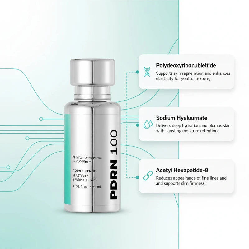 Korean Skincare CICA Reedles Rich Serum PDRN Collagen Essence Glow Set Moisturizing Hydrating Nourishing Face Care Lightweight