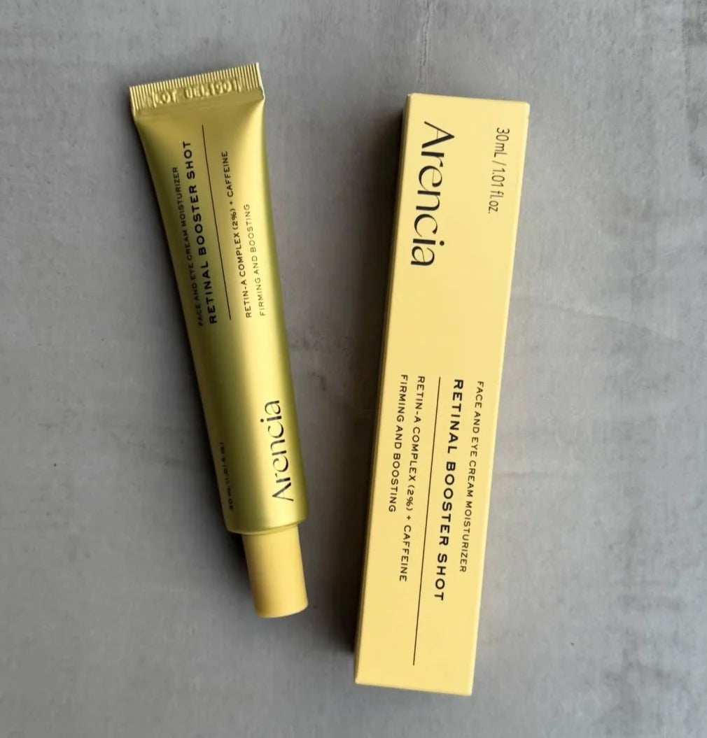 Korean Skin Care Brand Arencia Booster Shot Serum Vitamin C Brighten Skin Tone Essence Retinal Caffeine Smooth Fine Lines Serum