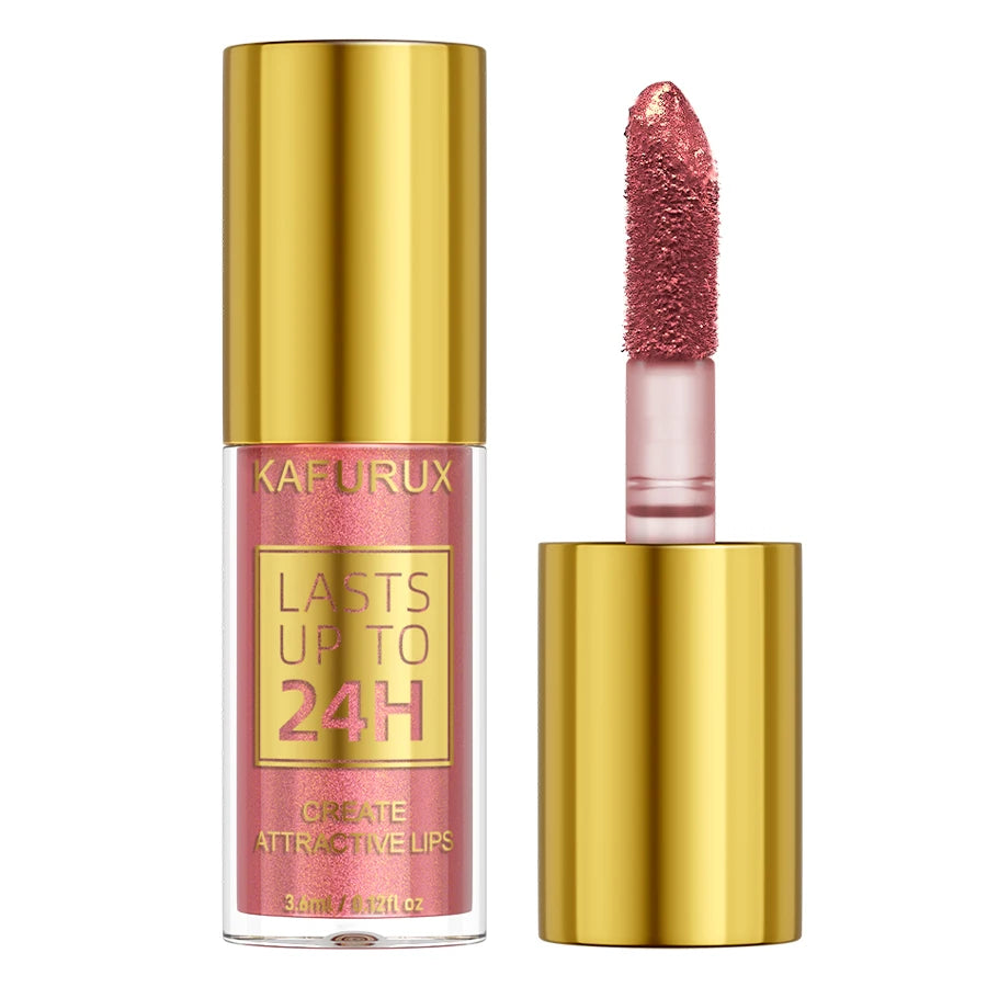 14 Colors Glitter Metallic Lip Glaze Shiny Long Lasting Lip Gloss Waterproof Liquid Lipstick Makeup Lip Oil Lip Tint Gifts for W