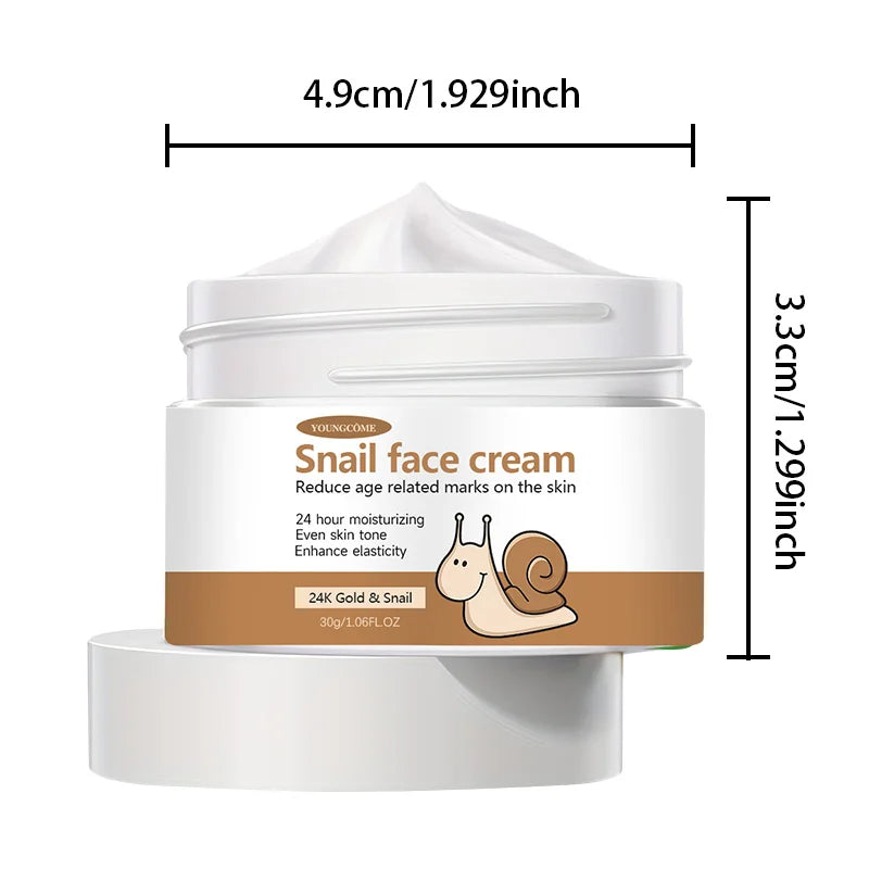 Korean Snail Essence Cream Collagen Anti Wrinkle Facial Skin Care Moisturizing  Hyaluronic Acid Moisturizer Nourishing Whitening