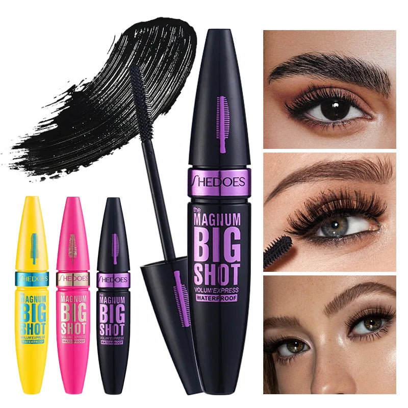 Black Thick Eye Black Lengthened Waterproof Sweat-Proof Lasting Mascara Setting Cream