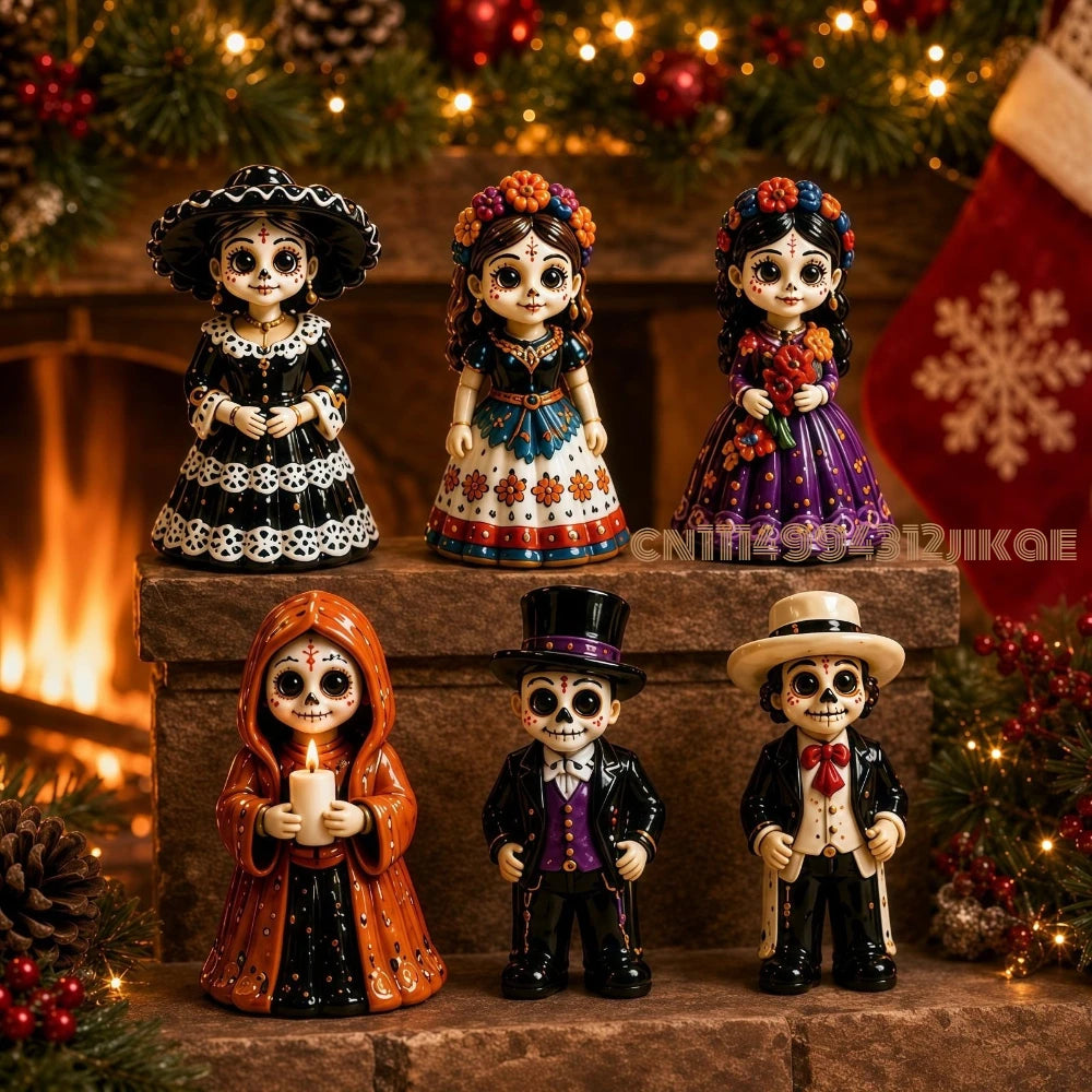 2026 Day of the Dead Advent Calendar, 24 Days Mystery Collectible Figurines, Sugar Skull Characters,Christmas Advent Calendar